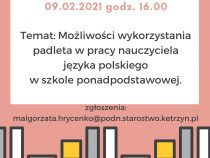 Powstaje sieć współpracy nauczycieli języka polskiego w szkołach ponadpodstawowych
