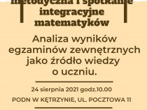 Nowy termin- Konferencja dla nauczycieli matematyki ze szkół ponadpodstawowych