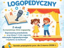Konkurs logopedyczny dla dzieci z przedszkoli i uczniów z klas I – III sp