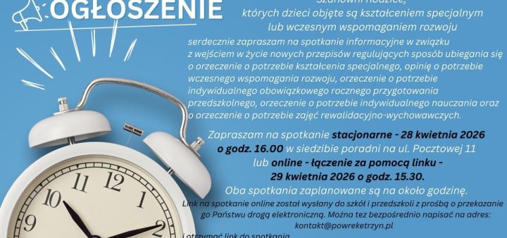 Spotkanie dla Rodziców