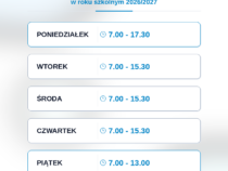 Nowe godziny pracy sekretariatu